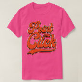 Point und Click Orange T-Shirt (Design vorne)