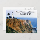 Point Vicente Lighthouse, California Postcard Postkarte (Vorne/Hinten)