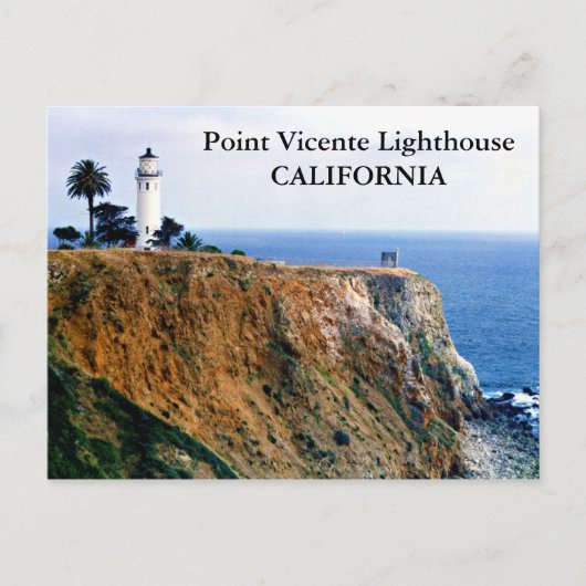 Point Vicente Lighthouse, California Postcard Postkarte (Vorderseite)