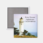 Point Vicente Lighthouse, Kalifornien Magnet (Vorderseite/Rückseite)