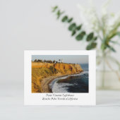 Point Vincente Lighthouse Postkarte (Stehend Vorderseite)