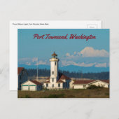 Point Wilson Light - Port Townsend, Washington Postkarte (Vorne/Hinten)