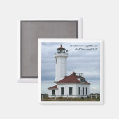 Point Wilson Lighthouse Magnet (Vorderseite/Rückseite)