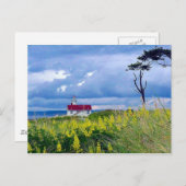 Point Wilson Lighthouse, Port Townsend, Washington Postkarte (Vorne/Hinten)