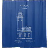 Point Wilson Lighthouse - Washington - AD Duschvorhang (Vorderseite)