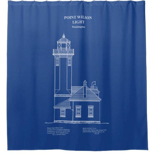 Point Wilson Lighthouse - Washington - AD Duschvorhang (Vorderseite)