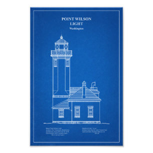 Point Wilson Lighthouse - Washington - AD Fotodruck