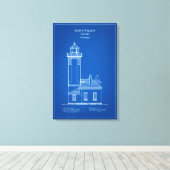 Point Wilson Lighthouse - Washington - AD Leinwanddruck (Insitu (Holzboden))
