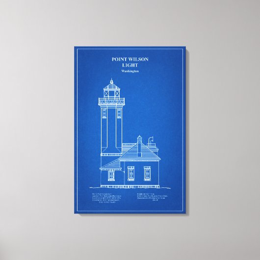 Point Wilson Lighthouse - Washington - AD Leinwanddruck (Vorderseite)