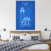 Point Wilson Lighthouse - Washington - AD Leinwanddruck (Insitu (Schlafzimmer))