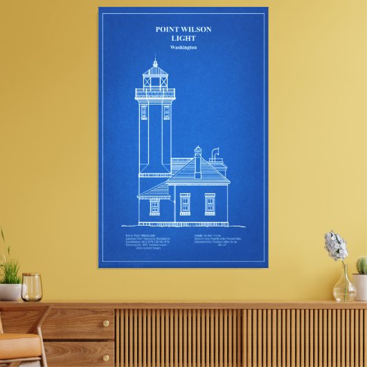 Point Wilson Lighthouse - Washington - AD Leinwanddruck (Insitu (Wohnzimmer))