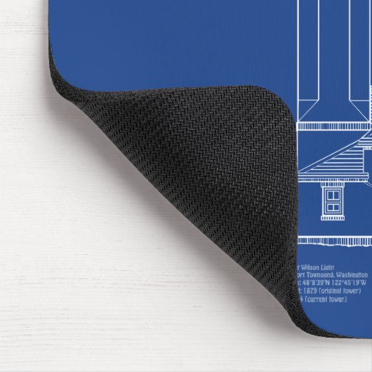Point Wilson Lighthouse - Washington - AD Mousepad (Ecke)
