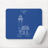 Point Wilson Lighthouse - Washington - AD Mousepad (Mit Mouse)