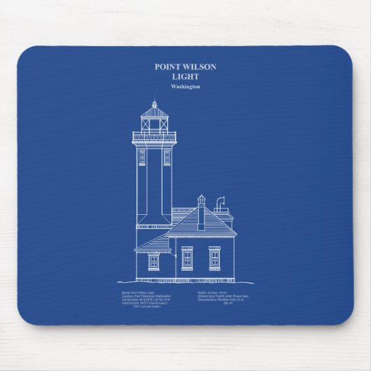Point Wilson Lighthouse - Washington - AD Mousepad (Vorne)