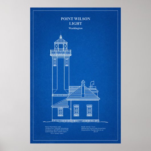Point Wilson Lighthouse - Washington - AD Poster (Vorne)
