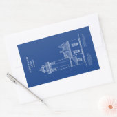 Point Wilson Lighthouse - Washington - AD Rechteckiger Aufkleber (Umschlag)