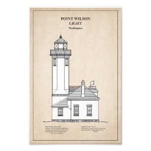 Point Wilson Lighthouse - Washington - SBD Fotodruck