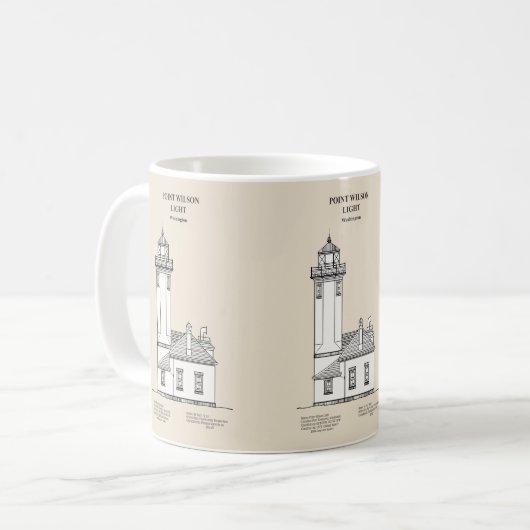 Point Wilson Lighthouse - Washington - SBD Kaffeetasse (Vorderseite Links)