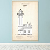 Point Wilson Lighthouse - Washington - SBD Leinwanddruck (Insitu (Holzboden))