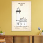 Point Wilson Lighthouse - Washington - SBD Leinwanddruck (Insitu (Wohnzimmer))
