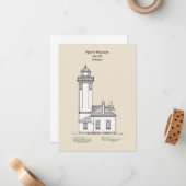 Point Wilson Lighthouse - Washington - SBD Mitteilungskarte (Vorderseite/Rückseite Beispiel)
