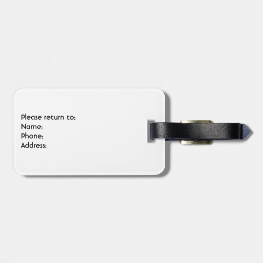 Point Yellowstone des Künstlers Gepäckanhänger (Rückseite horizontal)