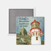 Pointe à la Renommée Lighthouse, Québec Magnet (Vorderseite/Rückseite)