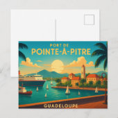 Pointe-à-Pitre Guadeloupe Postkarte (Vorne/Hinten)