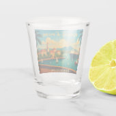 Pointe-à-Pitre Guadeloupe Schnapsglas (Rückseite)