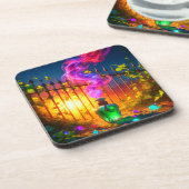 Pointe Art Getränkeuntersetzer (Linke Seite)