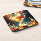 Pointe Art Getränkeuntersetzer (Linke Seite)