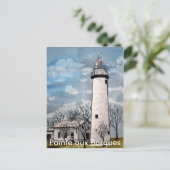 Pointe aux Barques Leuchtturm Port hope michigan Postkarte (Stehend Vorderseite)