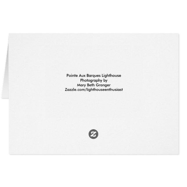 Pointe Aux Barques Lighthouse (Rückseite Horizontal)