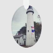 Pointe Aux Barques Lighthouse - Bild auf Ornament (Vorderseite)