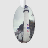 Pointe Aux Barques Lighthouse - Bild auf Ornament (Vorderseite)