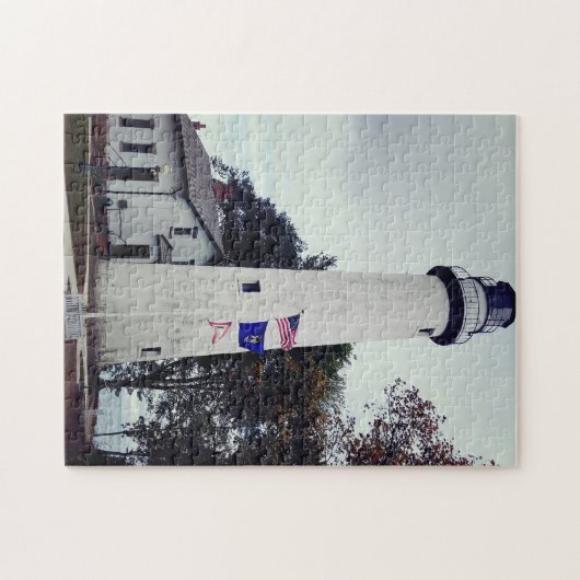 Pointe Aux Barques Lighthouse in Michigan als Puzzle (Horizontal)