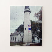 Pointe Aux Barques Lighthouse in Michigan Puzzle (Vertikal)