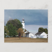 Pointe Aux Barques Lighthouse Postkarte (Vorderseite)