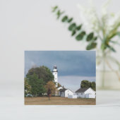 Pointe aux Barques Lighthouse Postkarte (Stehend Vorderseite)