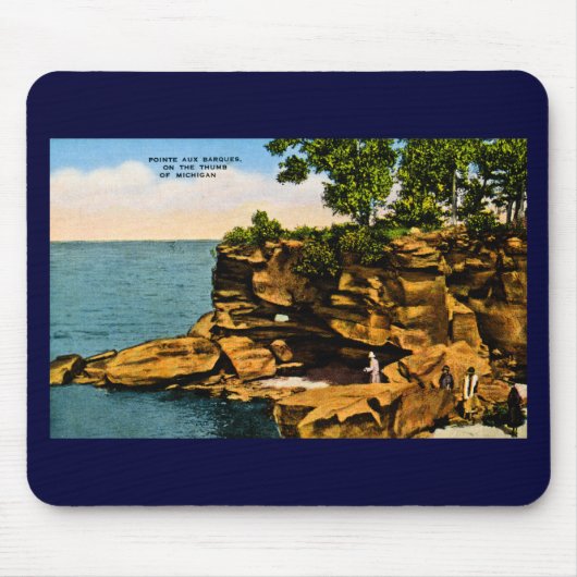 Pointe Aux Barques vom Daumen Michigans Mousepad (Vorne)