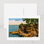 Pointe Aux Barques vom Daumen Michigans Postkarte (Vorne/Hinten)