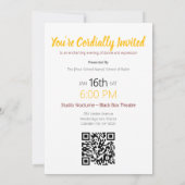 Pointe | Ballet Erwägung Performance Invi Einladung (Rückseite)