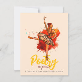 Pointe | Ballet Erwägung Performance Invi Postkarte