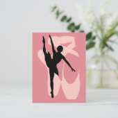 Pointe Ballet Postkarte (Stehend Vorderseite)