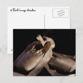 Pointe (Ballet) Schuhe Postkarte (Vorne/Hinten)
