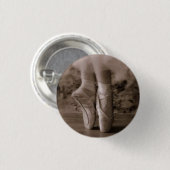 Pointe beschuht Sepia Button (Vorne & Hinten)