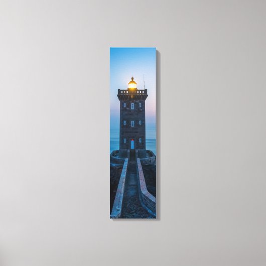 Pointe de Kermorvan Lighthouse Vertical Leinwand A (Vorderseite)