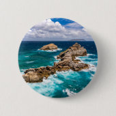 Pointe des Chateaux, Grande-Terre, Guadeloupe #2 Button (Vorderseite)