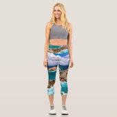 Pointe des Chateaux, Grande-Terre, Guadeloupe #2 Capri Leggings (Vorderseite)