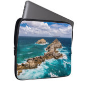 Pointe des Chateaux, Grande-Terre, Guadeloupe #2 Laptopschutzhülle (Vorne Rechts)